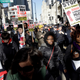 Protesters on Michigan Ave in Chicago in a “march for justice.” Image via AP.